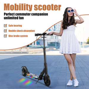 <span class=keywords><strong>Trottinette</strong></span> à Roues Doubles Pliable en Alliage d'Aluminium Personnalisée Pro <span class=keywords><strong>Freestyle</strong></span> avec Lumières pour Enfants - Product Image 3