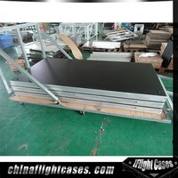 Scène modulaire intérieure/extérieure / Plateforme portable en aluminium / Événements de mariage, fêtes, écoles, églises