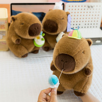 Peluche Capybara Confort Style Estival, Jouet en Peluche Doux, Cadeau d'Anniversaire Idéal pour Enfant, Coussin à Câliner, Coton PP