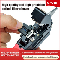Outil de dénudage de fibre optique MC-16, Ciseaux Kevlar, Pince Miller à 3 mâchoires, Coupe-fibre optique monophasé, Pince de nettoyage