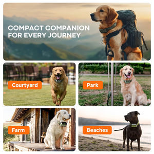 Sistema de valla eléctrica inalámbrico recargable mejorado 2025, Control de ladridos, accesorios de entrenamiento para perros, área de cobertura de 5,6 acres de plástico - Product Image 5