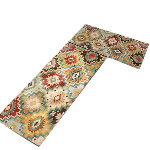 Tapis de cuisine en terre de diatomée à motif géométrique, forme allée, antidérapant, facile à nettoyer, absorbant, pour usage en cuisine - Product Image 1