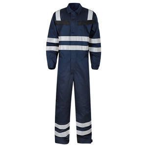 Overoles Antiestáticos y Retardantes de Llama en Azul Marino, 260 g/m², Ropa de Trabajo de Algodón para las Industrias Minera, Química y de Energía - Product Image 1