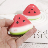 Großhandel Bestseller Wassermelonen-PU Langsam Zurückfedernde Quetschspielzeuge Günstige Fabrik-Squishy-Spielzeuge Meistverkaufte Stressabbau-Softies für Partys