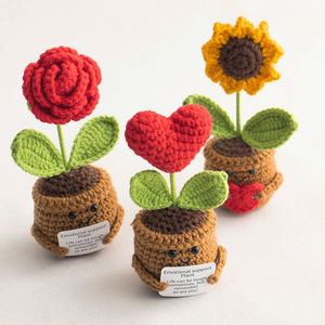 Positive Sunflower Doll Knitting <strong>Thank</strong> You <strong>Listening</strong> Appreciation Gift Coworker Bestie Wedding Christmas Birthday Plant Decor - Product Image 6