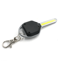 Petite lampe torche LED ABS, mini lampe de poche en forme de clé, porte-clés, lampe torche d'urgence, lampe de camping, lampe de nuit