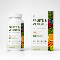 Mélange Quotidien de Fruits et Légumes Naturels 1200mg – Capsules Superalimentaires pour le Soutien Immunitaire et l'Énergie – Nutrition Végétale en Gros