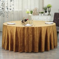 Nappe ronde en velours ANNIELU de haute qualité, 120 pouces, vert velours, pour événements, mariages, décorations de fête