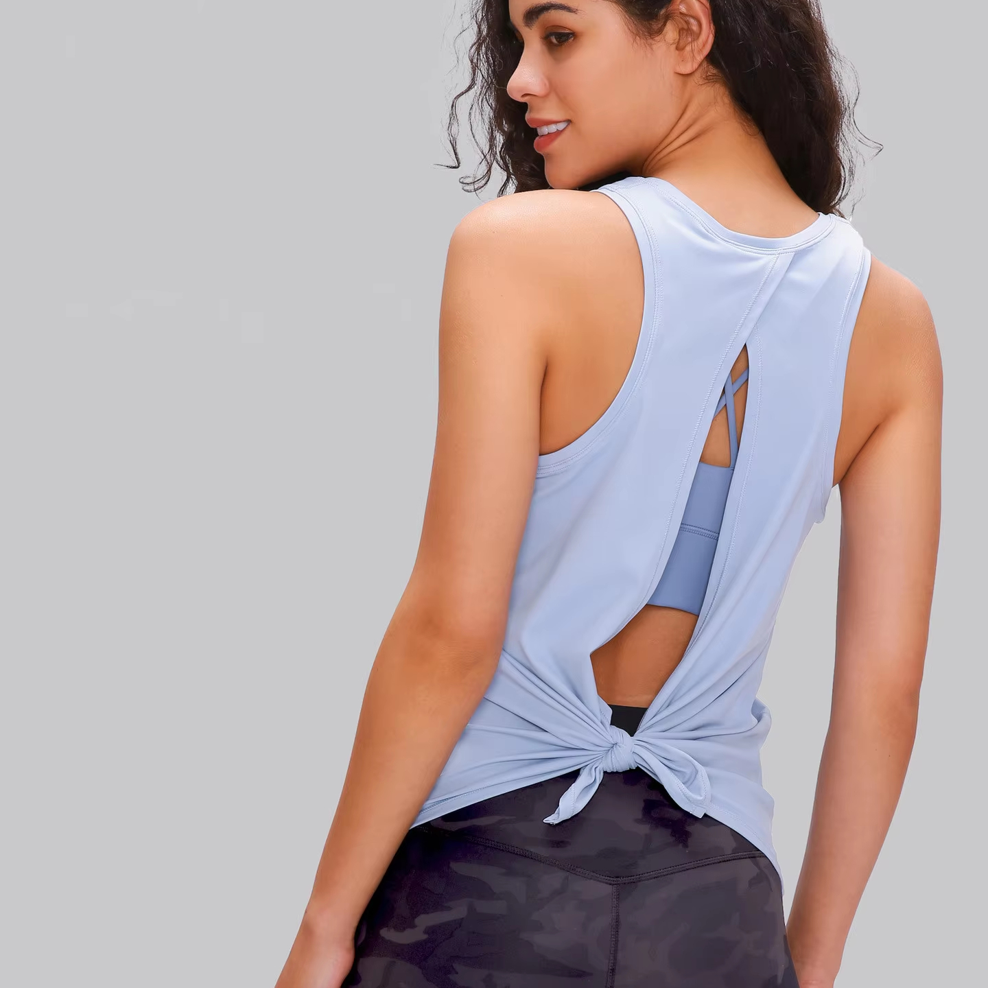 New Tight-fitting Sleeveless Hip-lifting Shorts Yoga Clothing Workout Women's Sports Gym Fitness Top