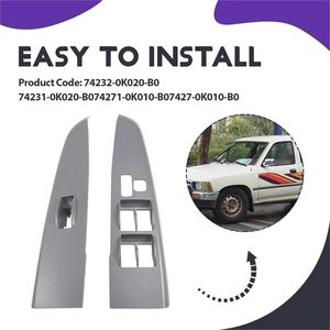Panel de Bisel para Ventana de Puerta Vitz, Compatible con Hilux <span class=keywords><strong>VIGO</strong></span> 2005-2014, 74232-0K020, 74231-0K020, 74271-0K010, 74272-0K010 - Product Image 3