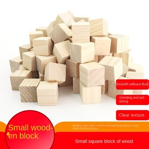 Cubic thông gỗ khắc khối xây dựng thân thiện với môi <span class=keywords><strong>DIY</strong></span> handmade Biểu tượng tùy chỉnh mô hình làm chất liệu rắn gỗ nhỏ khối cho - Product Image 3