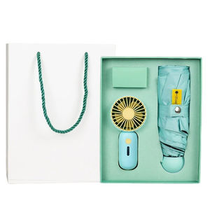 مجموعة هدايا صيفية رائجة لحفلات الزفاف وأعياد الميلاد تتضمن مروحة صغيرة ومظلة كتذكارات للضيوف وهدايا ترويجية للأولاد والبنات - Product Image 3