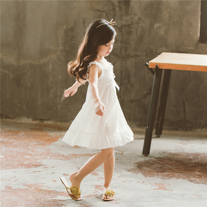 Vestido Blanco de Diseño de Alta Calidad para Niñas, Popular en Compras en Línea, Ropa Infantil al por Mayor en Estados Unidos - Product Image 2