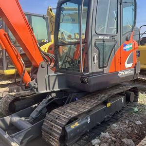 รถขุดตีนตะขาบ Doosan DX60 มือสอง ขนาด 6 ตัน รถขุดไฮดรอลิกขนาดเล็ก เครื่องยนต์ Yanmar แท้จากเกาหลี ชั่วโมงการใช้งานต่ำ ขาย - Product Image 3