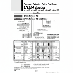 SMC Pneumatics Piezas neumáticas de cilindro compacto de - Product Image 1