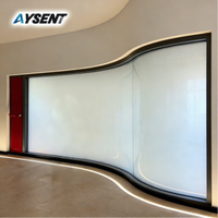 Film intelligent PDLC auto-adhésif Aysent blanc, contrôlé par application à distance, isolation thermique, anti-explosion, confidentialité, cuisine
