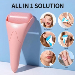 Handheld Skincool Roller Logotipo Personalizado Uso Doméstico Calmante Terapia Fria Rosto Corpo Massagem PE Gel <span class=keywords><strong>Bead</strong></span> Material - Product Image 2