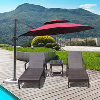 Chaise longue pliable en métal pour l'extérieur, piscine, plage, villa, cour, terrasse, chaise longue inclinable