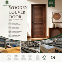 Porte intérieure en MDF finition étanche, design moderne personnalisé, insonorisée pour chambre, hôtel et villa, directement de l'usine