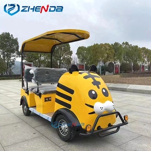 CE Zhenda Brand 4 Seats Electric Sightseeing Bugggy New Tourist Bus Cartoon Shuttle Car Henan Origin - Product Image 6