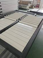 Fenêtres à persiennes et portes à volets en aluminium, style européen horizontal, ouverture manuelle pour extérieur