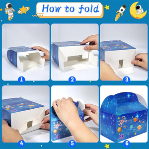 Boîte à cadeaux pour fête à thème <span class=keywords><strong>pizza</strong></span>, boîtes à friandises à thème <span class=keywords><strong>pizza</strong></span> pour enfants, garçons, filles, anniversaire à thème <span class=keywords><strong>pizza</strong></span>, décoration de fête de naissance, fournitures - Product Image 2