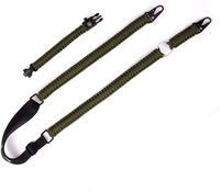 Sangle de fusil Softair d'extérieur personnalisée 550 lb pour paracorde, meilleure sangle réglable à deux points 550 lb avec support pivotant pour la chasse
