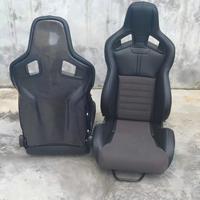 Rennsitze mit Doppelschiene Schwarzes PU-Leder Wildlederfrei für VW Golf R MK7 2014-2019