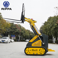 Piccolo giardino cingolato Stock disponibile Forest Mulcher piccolo mini track skid steer caricatore articolato