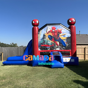 สระสไลเดอร์เป่าลมสไปเดอร์แมนสำหรับผู้ใหญ่ใช้ในเชิงพาณิชย์ - Product Image 6