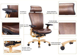 Chaise de bureau ergonomique de luxe confortable pour directeur exécutif - Product Image 5