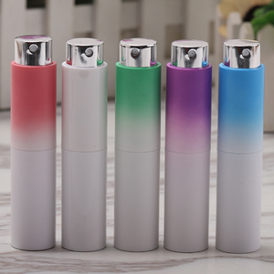 Customizable logo 10ml Aluminum Portable Mini Empty Reusable Rotating Glass <b>Perfume</b> Spray Bottle - Product Image 5