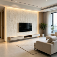 Revêtement mural en pierre souple ignifuge et résistant à l'humidité, feuille de placage flexible sur mesure pour les murs intérieurs commerciaux