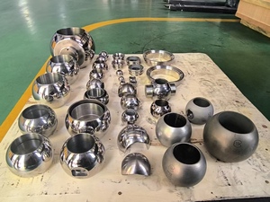 Paslanmaz çelik bilyalı vana aksesuarları 201 304 316 su medya için top mühür ile içi boş katı topu çekirdek - Product Image 6