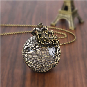 <span class=keywords><strong>Orologio</strong></span> <span class=keywords><strong>da</strong></span> Tasca <span class=keywords><strong>Vintage</strong></span> con Decorazione Pendente, Collana, <span class=keywords><strong>Orologio</strong></span> al Quarzo, Apertura Posteriore, Quadrante Arabo Antico - Product Image 1