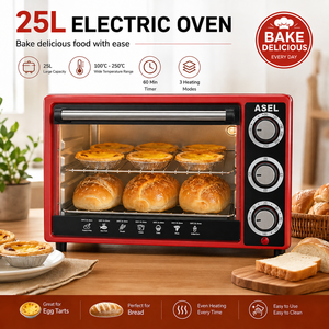 Forno Elettrico per Pizza 25L, Forno da Cucina di Grande Capacità, Forno Elettrico per Pizza e Pane per Uso Domestico - Product Image 3