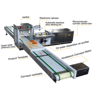Meat <b>Ball</b> Meat Wearing <b>String</b> Machine Meat Slicer Skewering Machine for Barbecue Model Ps400h Kabab Skewer Making Machine - Product Image 3