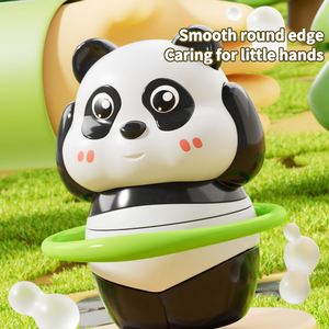 Giocattolo Panda Cinese Cartoon su Skateboard con Corda per Saltare, Giocattolo Sportivo a Molla Senza Batterie per Bambini - Product Image 4