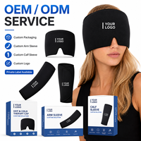 Gorro de Terapia Fría/Caliente de Gel para Alivio de Migrañas y Dolores de Cabeza, Reutilizable y Personalizable, para Tensión y Ojos Hinchados