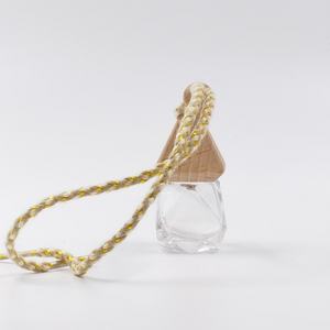 Bouteille en verre vide à suspendre pour voiture, flacon diffuseur rechargeable pour parfum et aromathérapie, ornement désodorisant pour l'air ambiant - Product Image 2