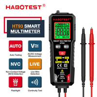 HABOTEST Détecteur de séquence de phase True RMS Multimètre numérique Voltmètre AC/DC 600V Voltmètre électrique Multimètre intelligent 4 chiffres