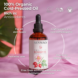 Aceite de Rosa Mosqueta Orgánico 100ML 100% Natural Prensado en Frío, Hidratante para la Piel y Aceite Corporal para Masajes - Product Image 2