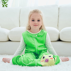 MICHLEY otoño verde sin mangas de dibujos animados pulpo niños camisones - Product Image 6