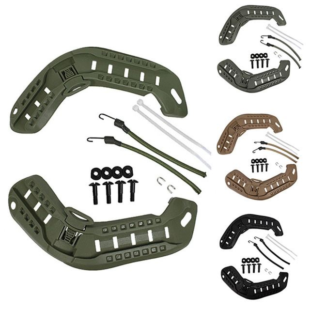 Nylon ACH ARC Dual Sport Helmet Side Rails Kit Tactical Mich Helmet for Riding Sports