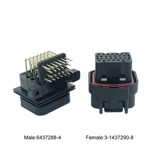 Connecteur étanche pour automobile, huile et gaz, femelle et mâle, <span class=keywords><strong>26</strong></span>, <span class=keywords><strong>34</strong></span>, 60 broches, TE AMP Tyco SUPERSEAL 1,0 MM, 3-1437290-7 4-1437290-0 - Product Image 2