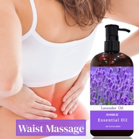 Huile Corporelle Composée d'Huiles Essentielles de Lavande 500ml pour Soulagement Musculaire et Douleurs au Dos/Taille, Nourrissante et Hydratante, Vente en Gros