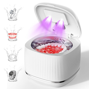 Meilleure Vente : Nettoyeur de <span class=keywords><strong>Bijoux</strong></span> 3-en-1 à Haute Fréquence (254 nm UV, Ultrasons 48 kHz) pour Retainers - Product Image 1