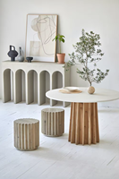 Meubles anciens scandinaves meubles de salon en pin naturel récupéré tabourets ronds en bois chaises en bois