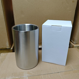 Secchiello per Ghiaccio a Doppia Parete con Logo Personalizzabile, Refrigeratore per Vino in Acciaio Inox, Porta Bottiglia per Birra - Product Image 6