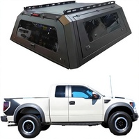 Capot de camion compatible Ford F-150 2015-2024, hardtop verrouillable sans perçage, avec tente arrière légère (fenêtre 65 pieds), fabriqué en Chine